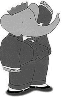 Gif animé Babar salut